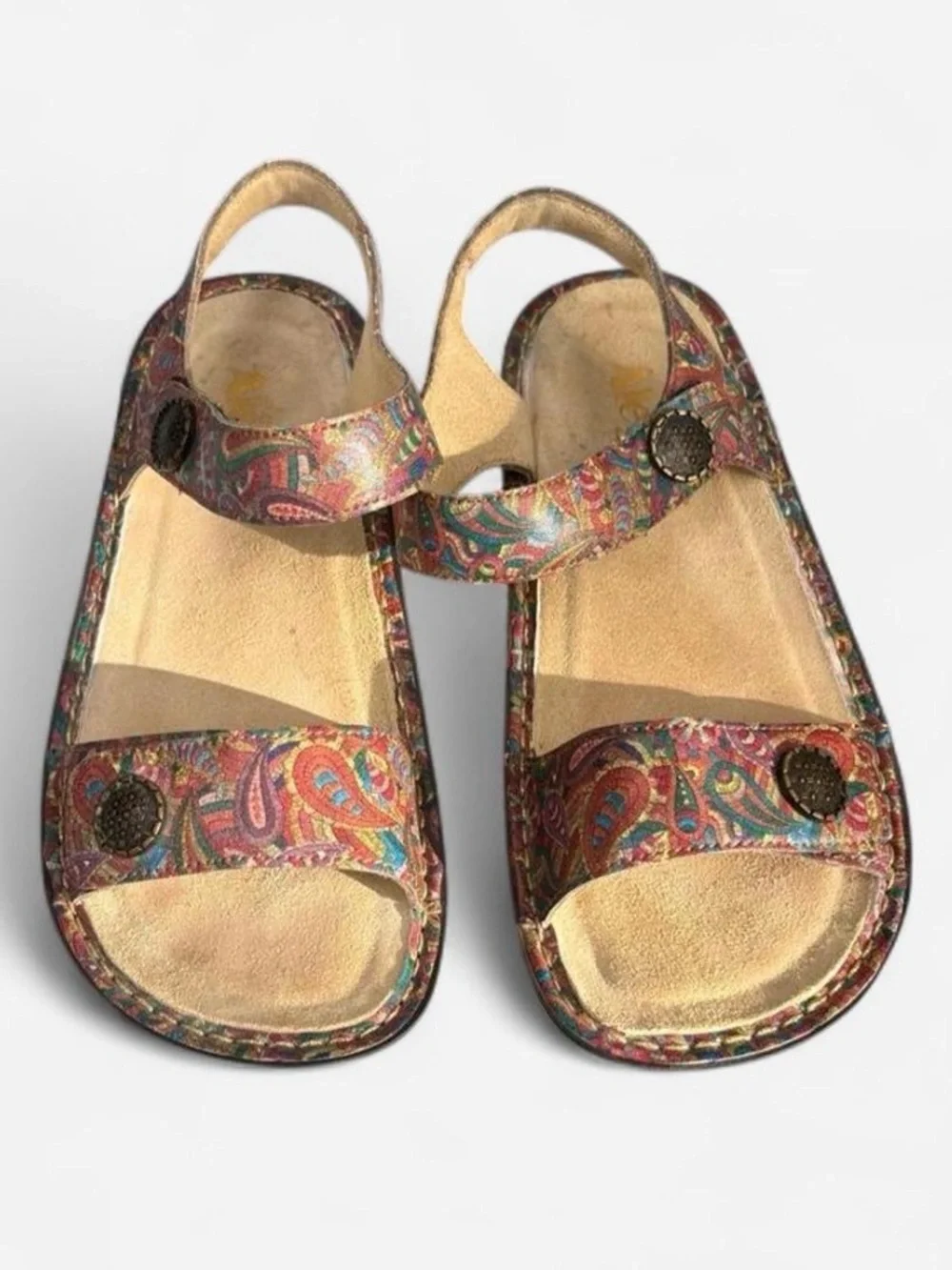 Alegria Women's Paisley Adjustable Strap Sandals - Multicolor